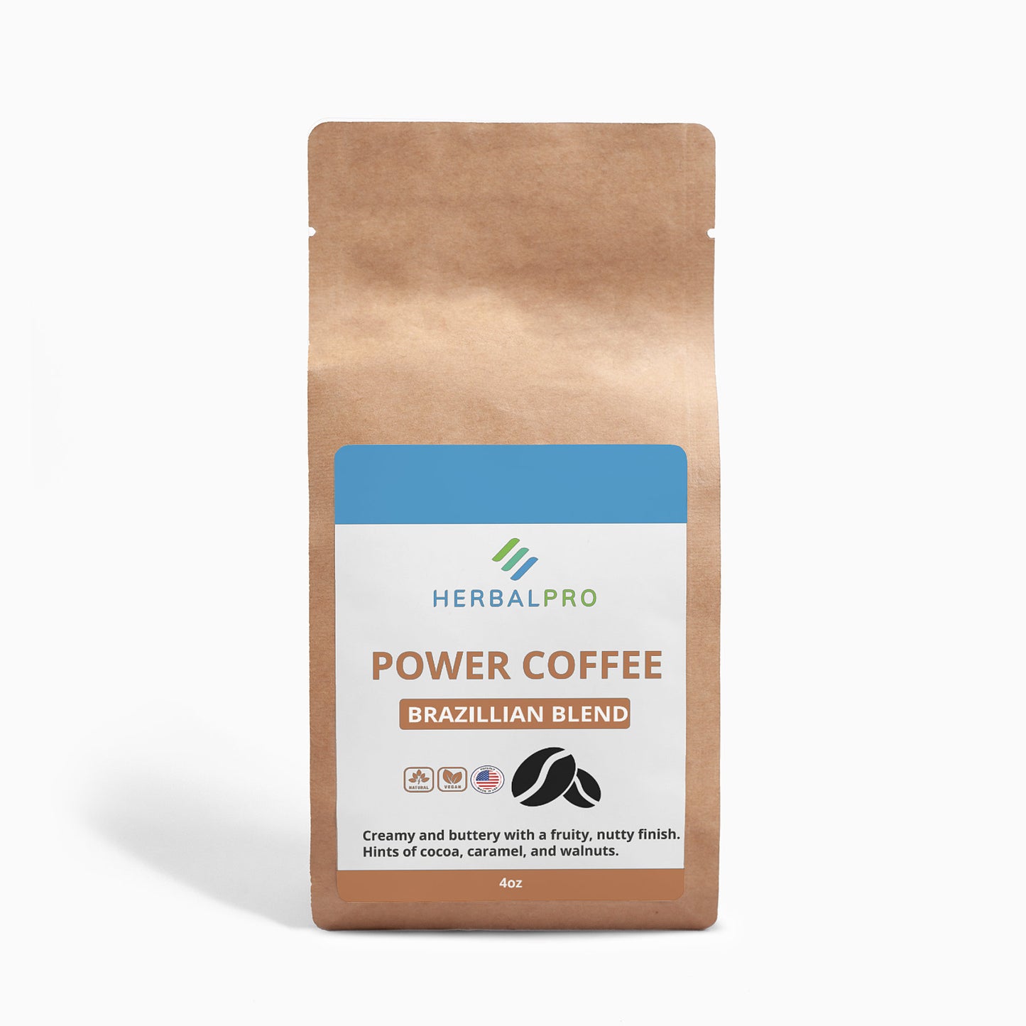 Power Coffee: Brazilian Blend (4oz)