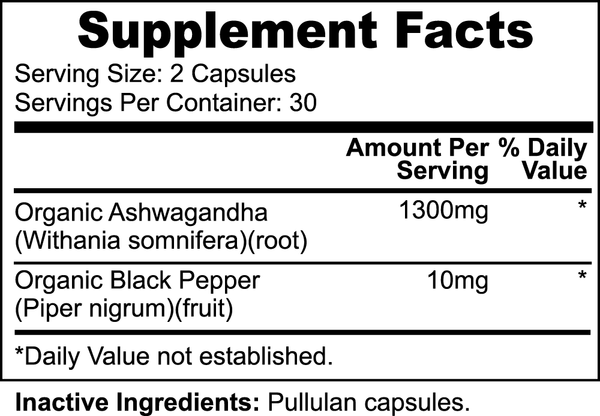 Ashwagandha (With Black Pepper)